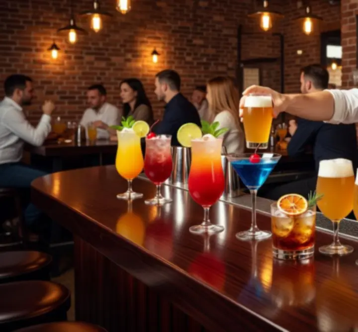 Kolorowe koktajle i bar w KOOL Aleksandra Kuleta